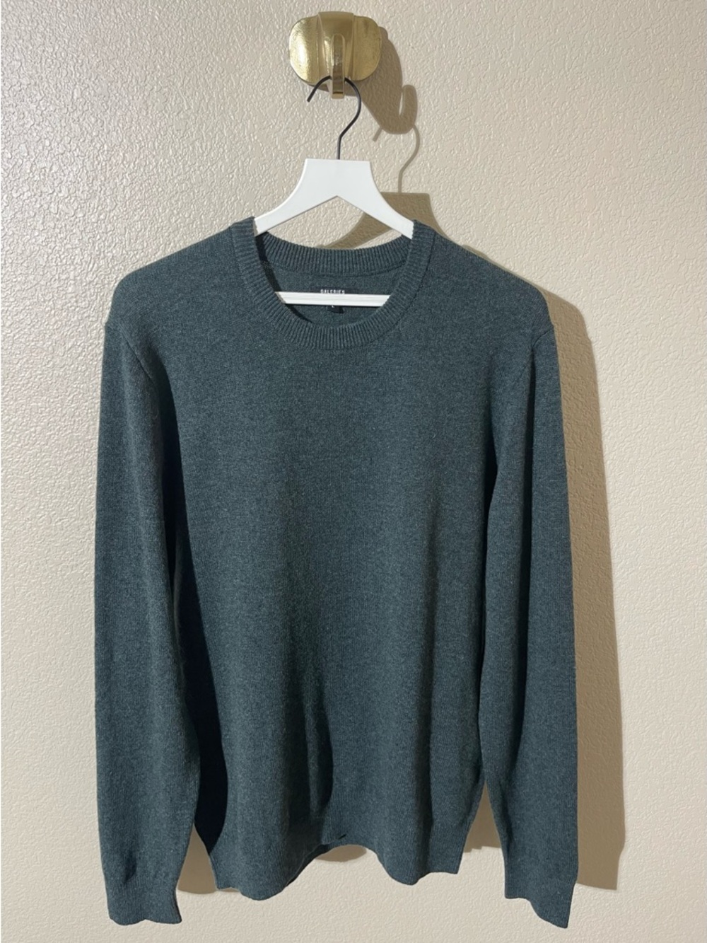 Galeries Lafayette Premium Men's Crewneck Sweater in Dark Teal